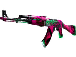 Steam AK 47 Neon Revolution Field Tested